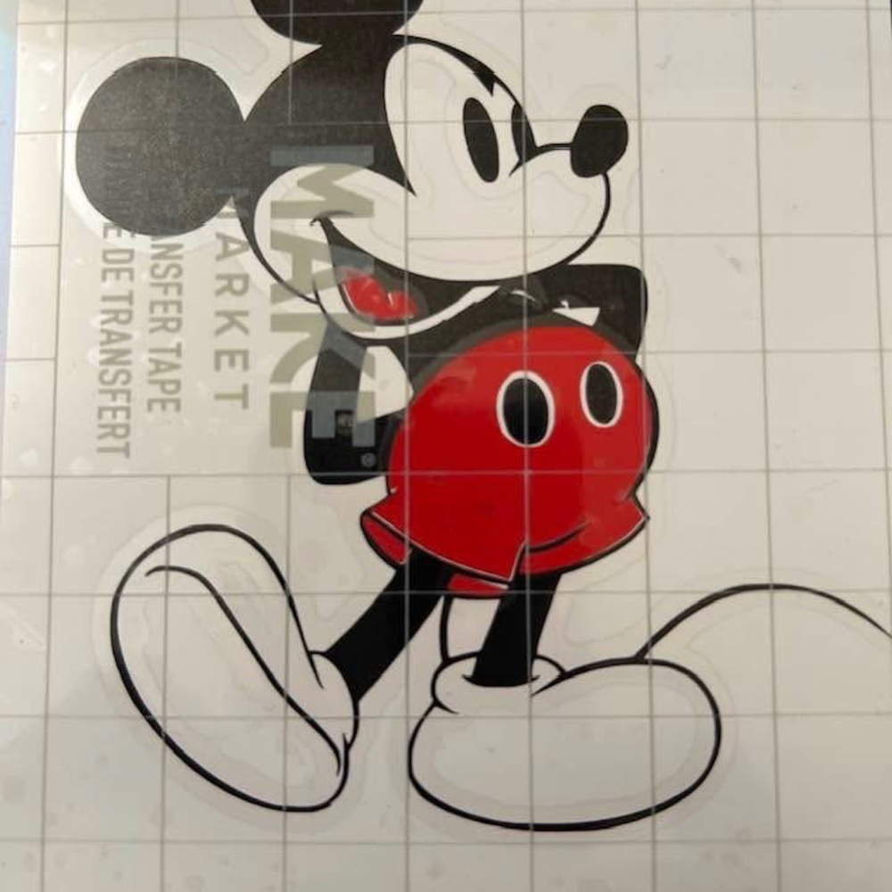Mickey Mouse Wall Decal - Red and Black